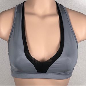 VS Victoria’s Sport Bra Gray and Black Size Small